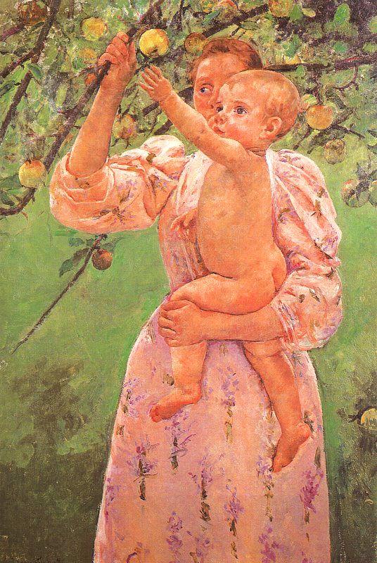 Mary Cassatt Baby Reaching for an Apple China oil painting art